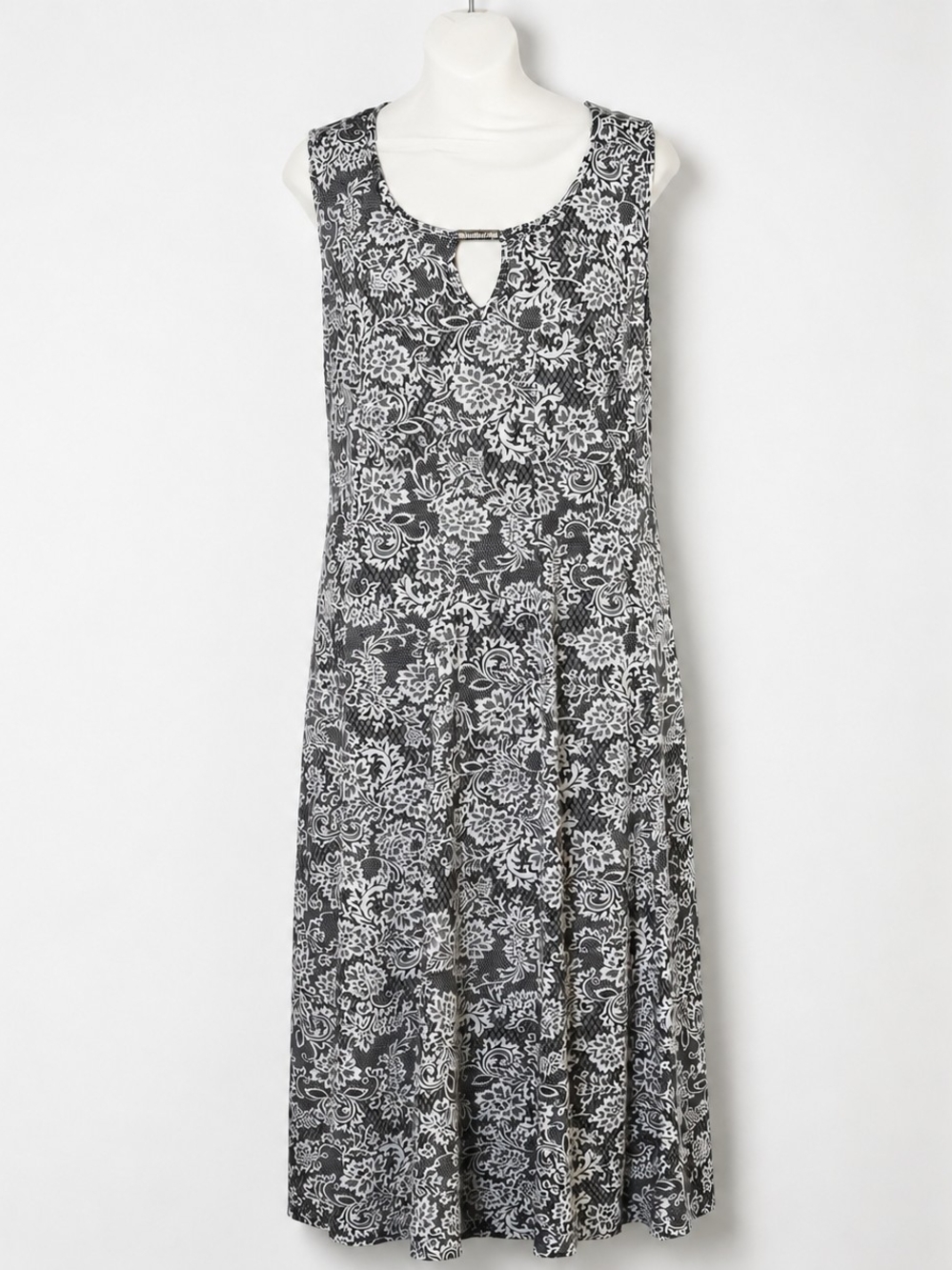 Sami & Jo Womens 1X Floral Maxi Sleeveless Summer Romantic Chic Festival Dress